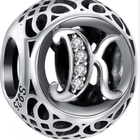 Pandora Initial Alphabet Character Letter K Charm - Picture 1 of 2